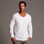 LONG SLEEVE V NECK SHIRT