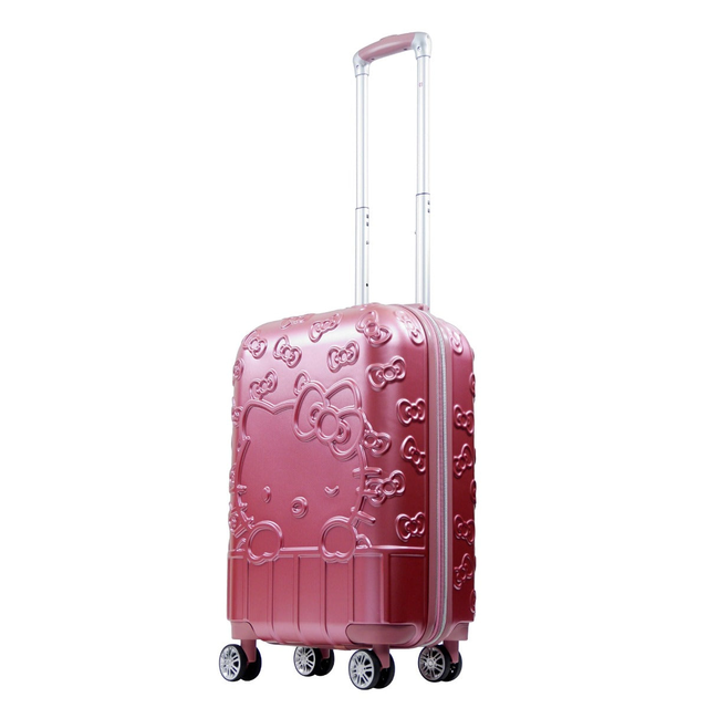 Hello Kitty Portrait & Bows 22.5" Carry-on Luggage Spinner Suitcase