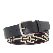 Limited Edition: Caballero Black Leather Woven Belt