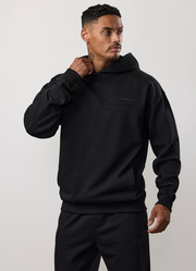 Gym King Linear Loopback Hood - Black