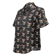 Custom Pet Face Pajama Short Sleeve Shirt