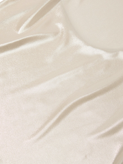 Gold Chiffon Open-Back Slip Dress