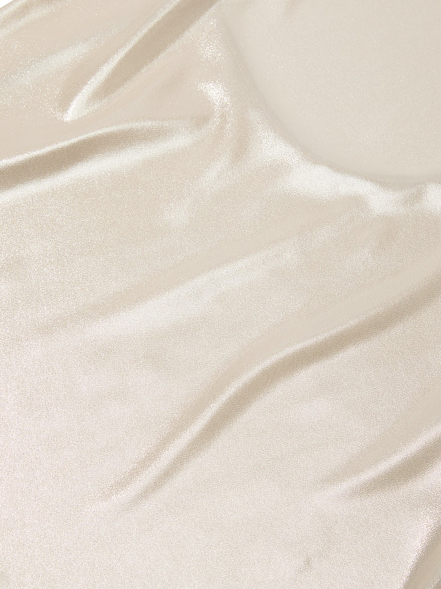 Gold Chiffon Open-Back Slip Dress