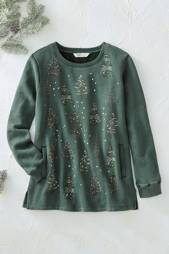 Forest of Firs Tunic Sweatshirt