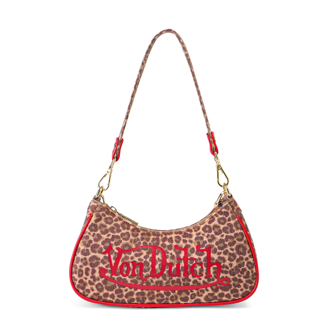 Von Dutch Leopard Shoulder Bag