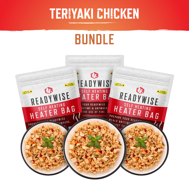 Self Heating Kit - Teriyaki Chicken and Rice + Snack Bundle