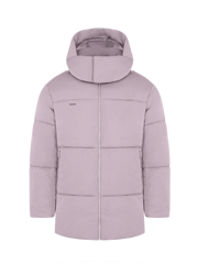 Mens DNA Flower-Warmth Long Puffer—raisin purple