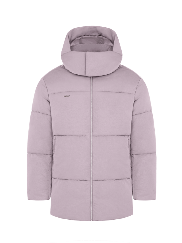 Mens DNA Flower-Warmth Long Puffer—raisin purple