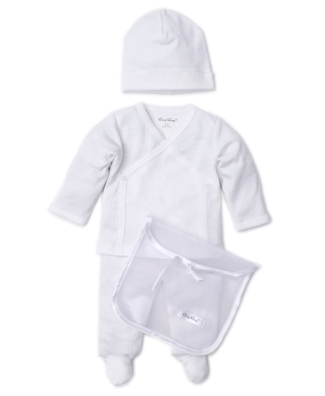 Kissy Pointelle White Take Me Home Gift Set