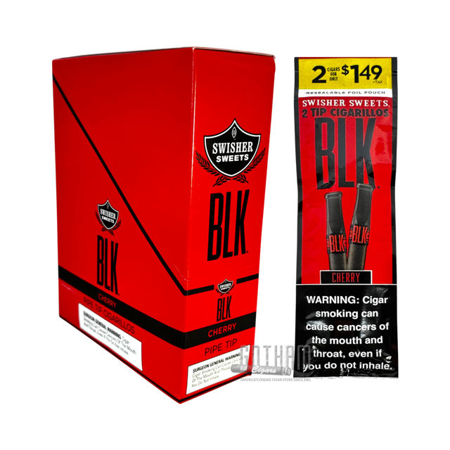 Swisher Sweets BLK Tip Cigarillos Cherry
