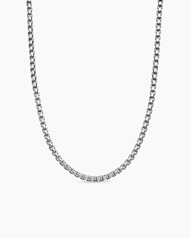 Box Chain Necklace in Sterling Silver, 5.2mm