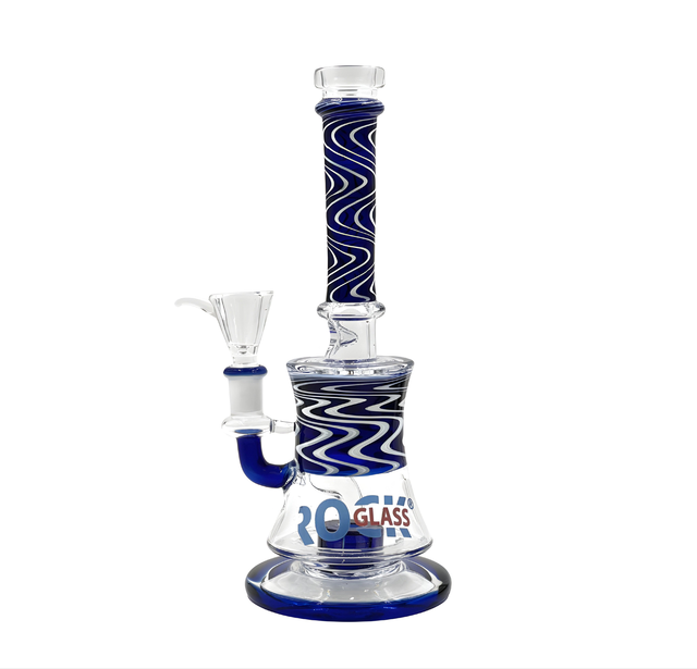 Wavy Rock Glass Showerhead