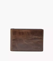Derrick Leather Money Clip Bifold Wallet