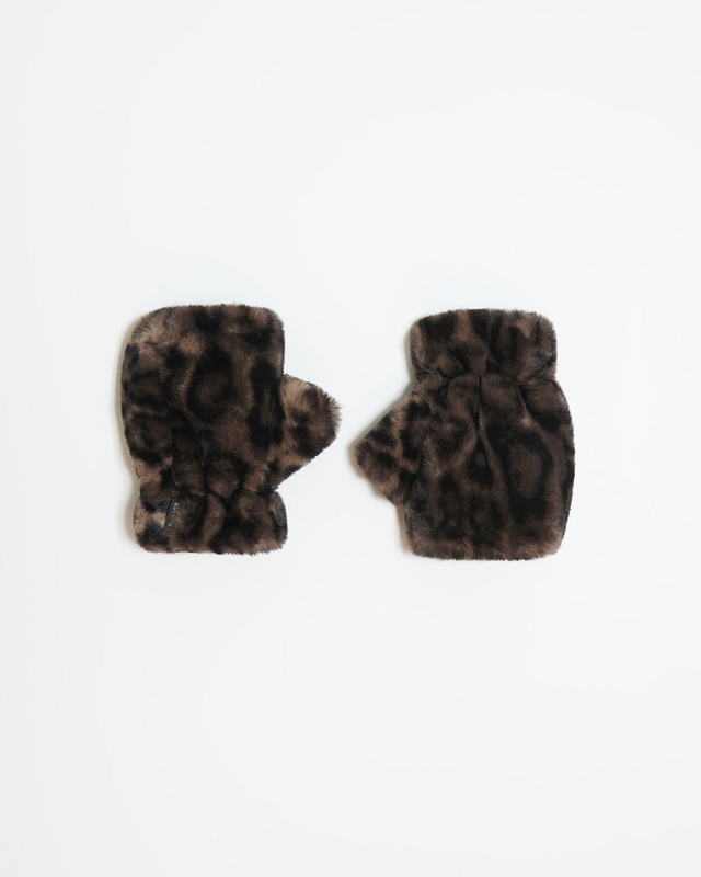 Ariel Gloves Dark Leopard