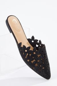 Cato Fashions | Cato Cutout Bling Flower Mules