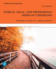 Ethical, Legal, and Professional Issues in Counseling