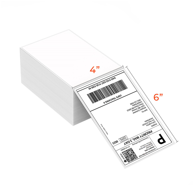 MUNBYN 4"x6" Fan-fold Direct Thermal Shipping Labels