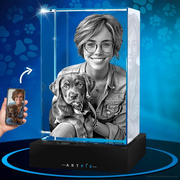 3D Crystal Rectangle for Pet Lovers