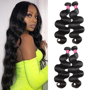 Natural Color Brazilian Hair Body Wave Hair 4 Bundles Pack