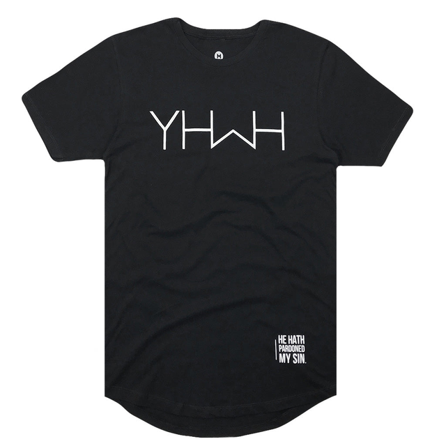 YHWH Swoop Tee (Black)