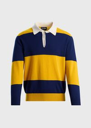 Lightweight Cashmere Rugby Sweater