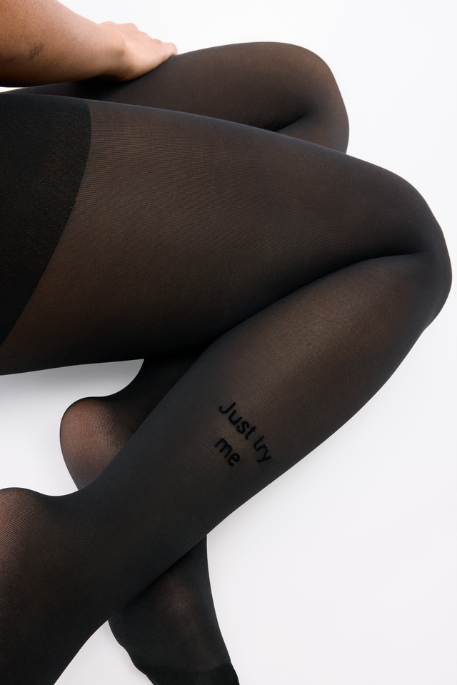 "Just Try Me" Sheer Rip-Resist Tights