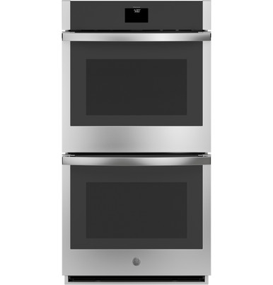 GE® 27" Smart Built-In Convection Double Wall Oven with No Preheat Air Fry|^|JKD5000SVSS