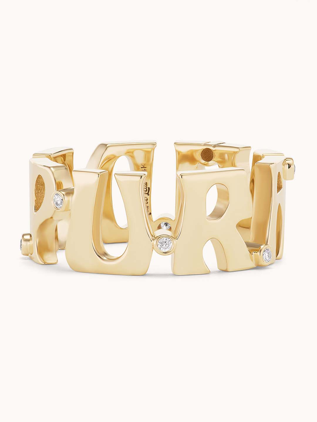 "Pura Vida" Eternity Nameplate Ring