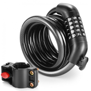 ANCHEER High Security 5 Digit Resettable Combination Coiling Bicycle Lock with Mounting Bracket