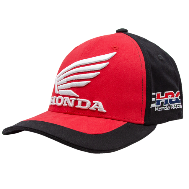 Honda HRC/Progressive TrueTimber Red and Black Stretch Fit Cap - White Logo