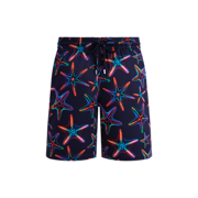Men Long Stretch Swim Shorts Disco Stars