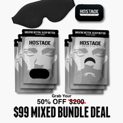 🤐 Mouth Tape   +   👃 Nose Strip Bundle + Blindfold