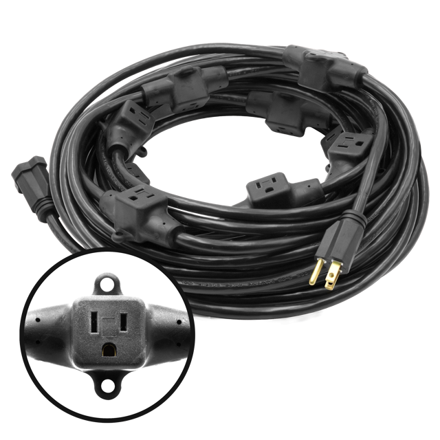 52 Foot 11 Multi-Outlet Extension Cord