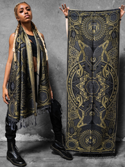 PRE-ORDER SHIPS 10/14 ✦ PROTECTED BY INTENT ✦ GOLD ✦ FESTIVAL SHAWL