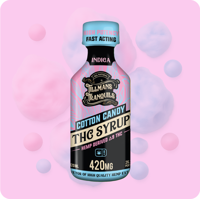 Cotton Candy Delta 9 THC Syrup – 420mg