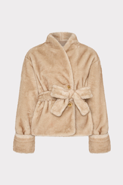 Faux Fur Shawl Jacket