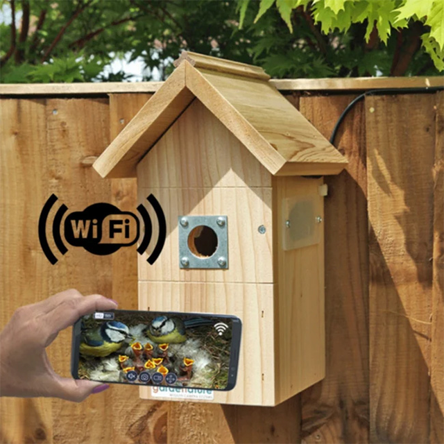 Nestera Bird Box WiFi Camera  Bird House Set Corded