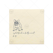 French Bulldog My BFFs Are Married Napkin