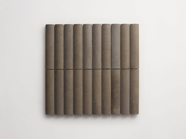 lapidary | cabochon short mosaic sheet | cashmere grey ~ 1¼"x6"x⅝"