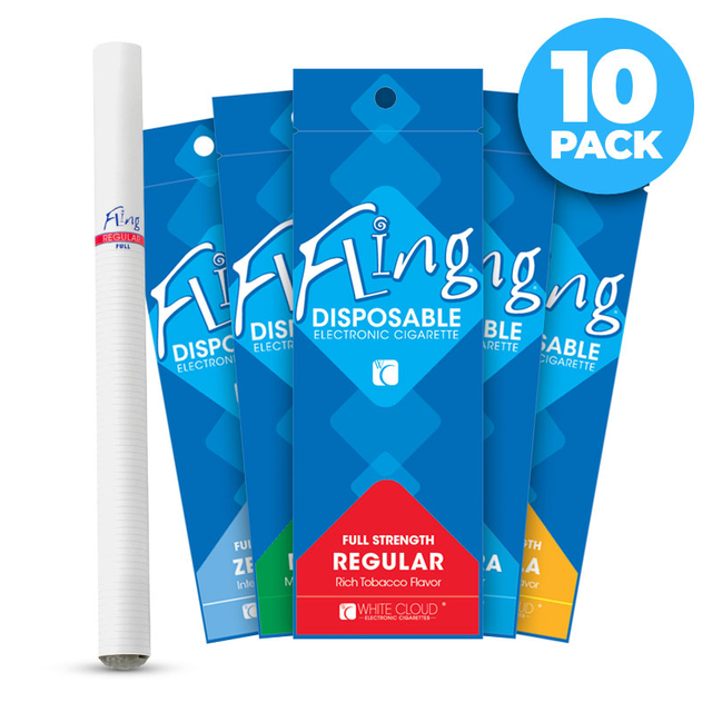 10 Pack of Fling Original - Disposable E-Cigs