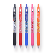 Zebra Sarasa Clip 20th Anniversary Gel Pen -  0.5 mm - 5 colors Set