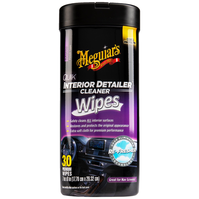 Meguiar's Quik Interior Detailer Wipes - 30 Wipes