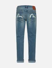 Seagull Print Flex Skinny Denim Jeans #2028