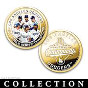 Dodgers 2025 World Series Champions Proof Coins And Display