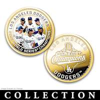 Dodgers 2025 World Series Champions Proof Coins And Display