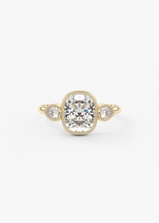 The Millie 3 Stone | Elongated Cushion & Pears