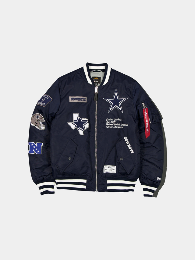 DALLAS COWBOYS X ALPHA X NEW ERA MA-1 BOMBER JACKET