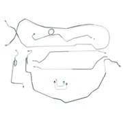 1969-72 Chevrolet Chevelle Malibu SS Hardtop Power Disc Brake Conversion Line Kit 8pc, Stainless