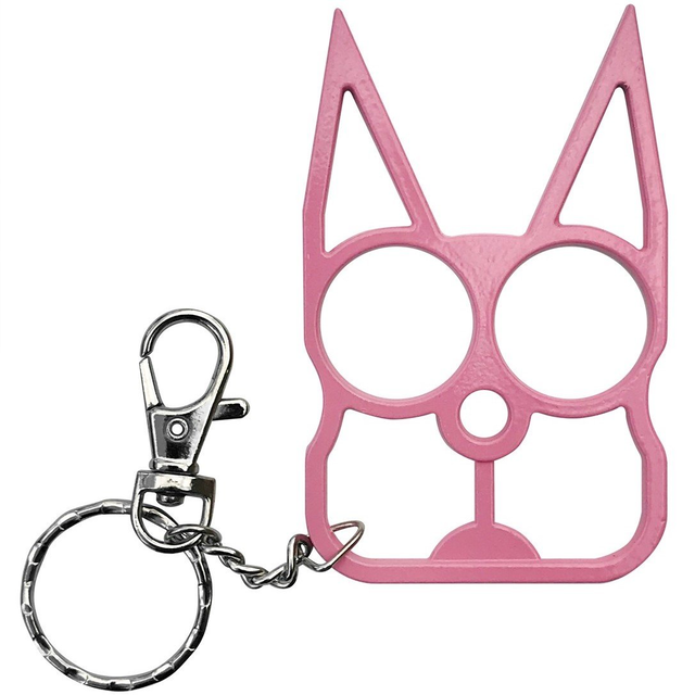 WeaponTek™ Cat Keychain Self-Defense Metal Knuckle Weapon
