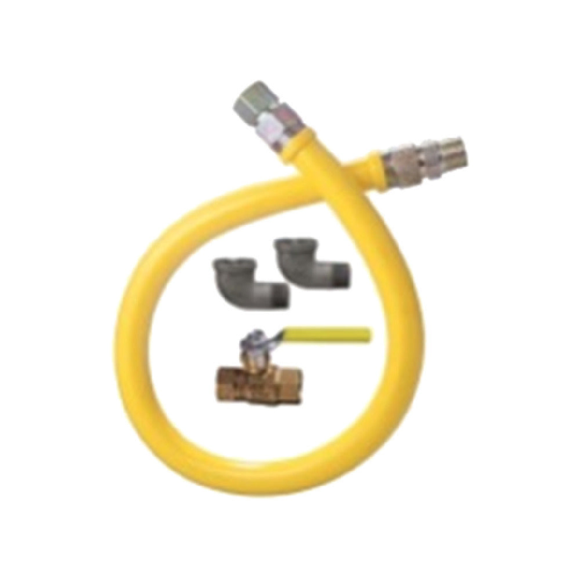Dormont 1675NPKIT24 3/4 Inch Diameter Gas Connector Kit 24 Inch Length with Full Port Valve and Elbows
